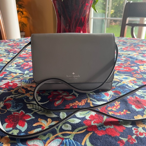 Kate Spade Gray Clutch Wristlet Minimalist Design - Picture 5 of 5